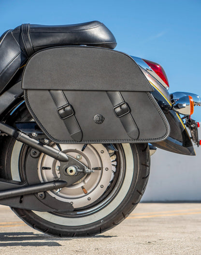 28L - Baelor Medium Quick Mount Kawasaki Vulcan 900 Classic VN900 Motocicleta Alforjas