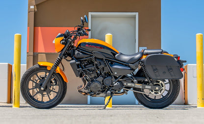 28L - Baelor Medium Quick Mount Kawasaki Eliminator 450 Motocicleta Alforjas