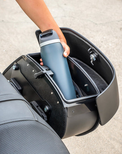 28L - Pantheon Medium Quick Mount Kawasaki Vulcan 900 Custom VN900C Motocicleta Alforjas