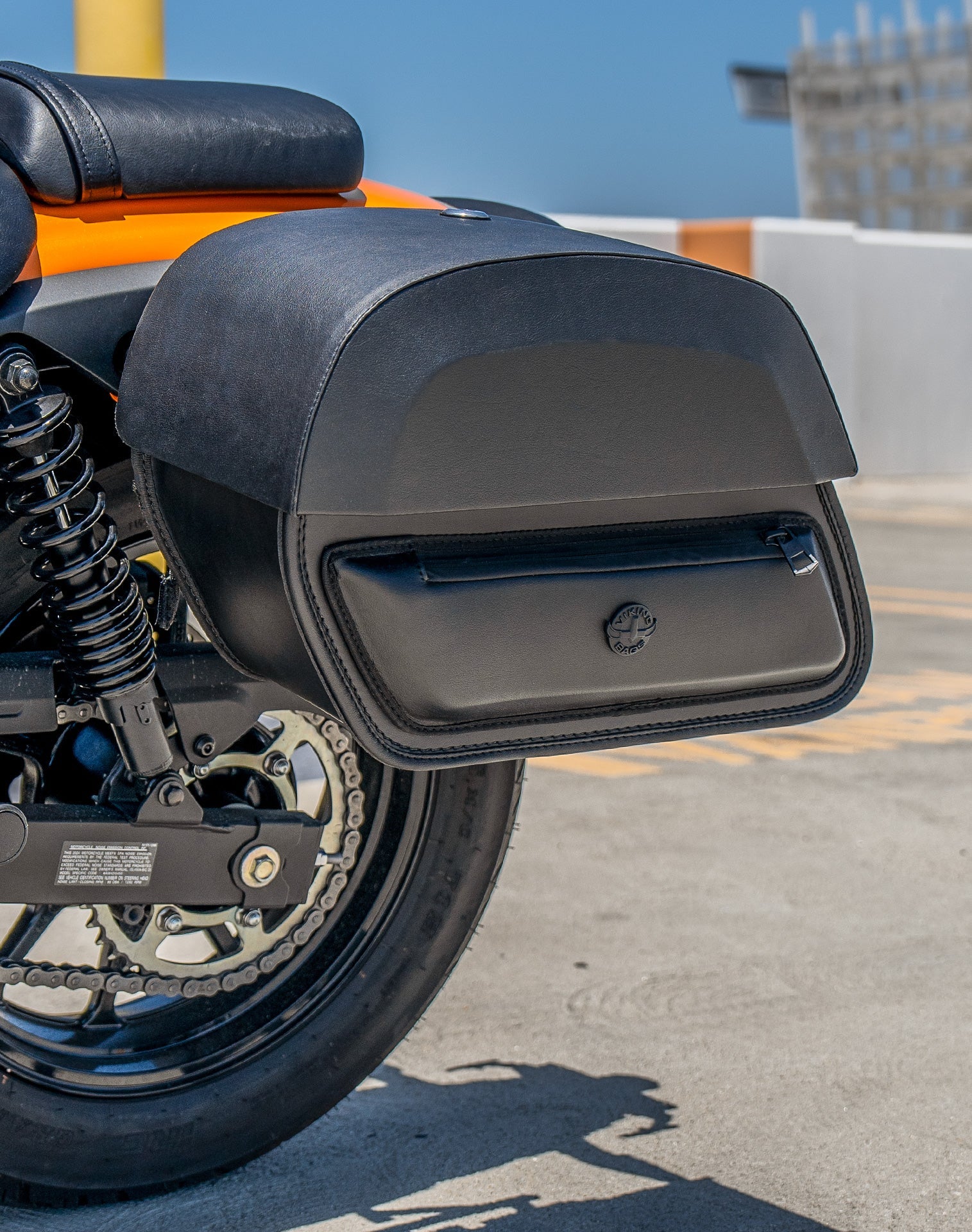 28L - Pantheon Medium Quick Mount Kawasaki Eliminator 450 Motocicleta Alforjas