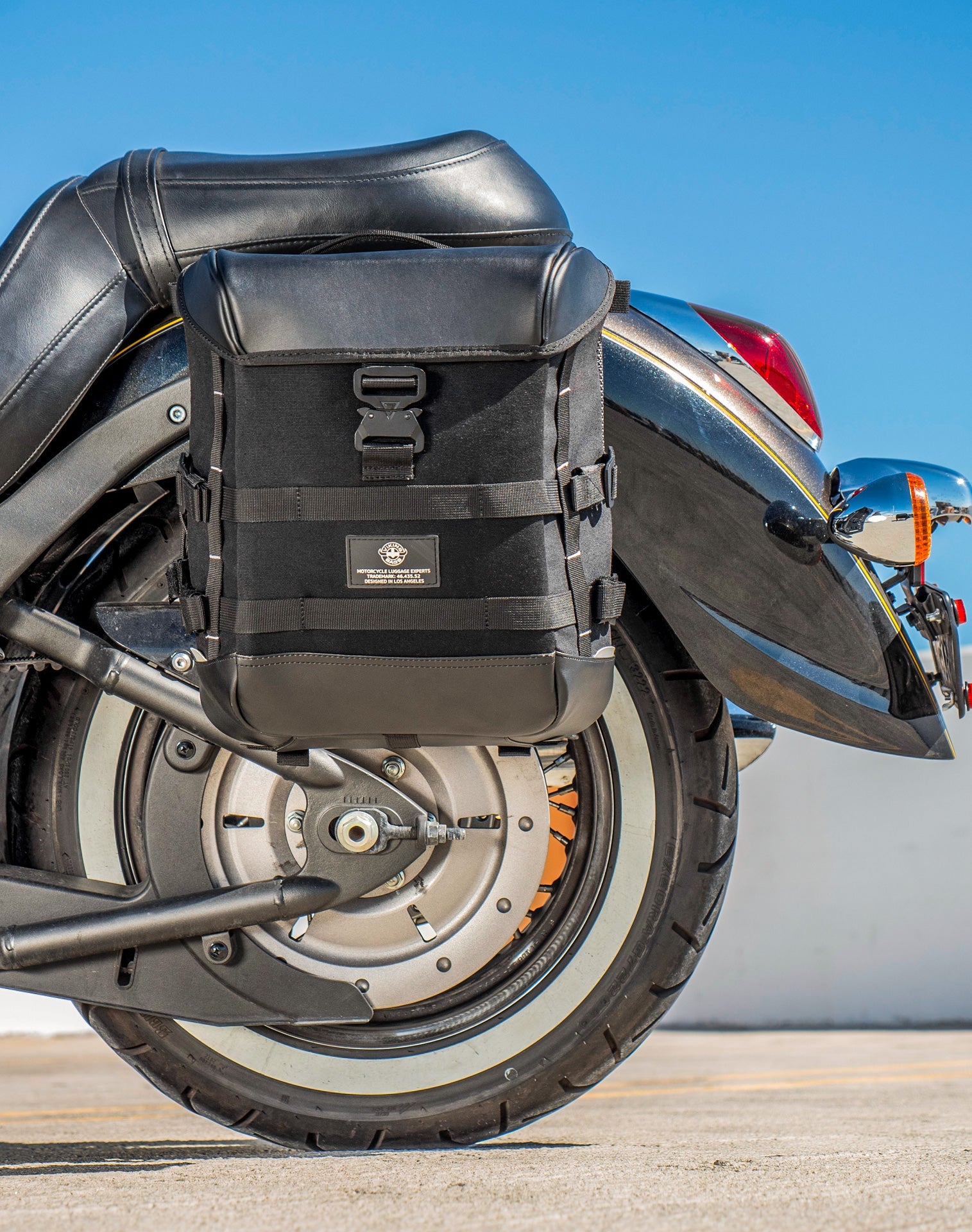 15L - Incognito Quick Mount Medium Kawasaki Vulcan 900 Classic VN900 Solo Alforja (Left Only)