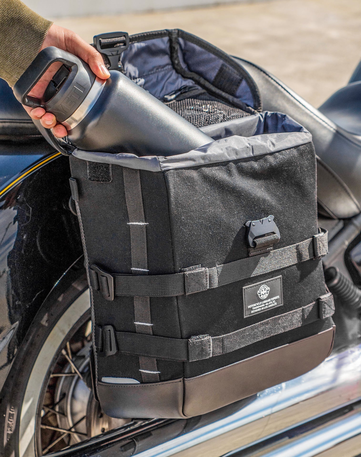 15L - Incognito Quick Mount Medium Kawasaki Vulcan 900 Classic VN900 Solo Alforja (Right Only)