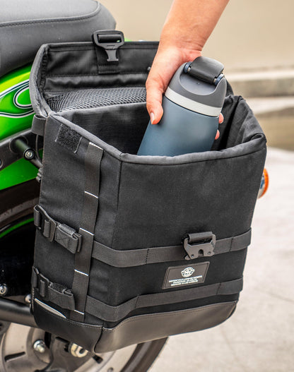 15L - Incognito Quick Mount Medium Kawasaki Vulcan 900 Custom VN900C Solo Alforja (Left Only)