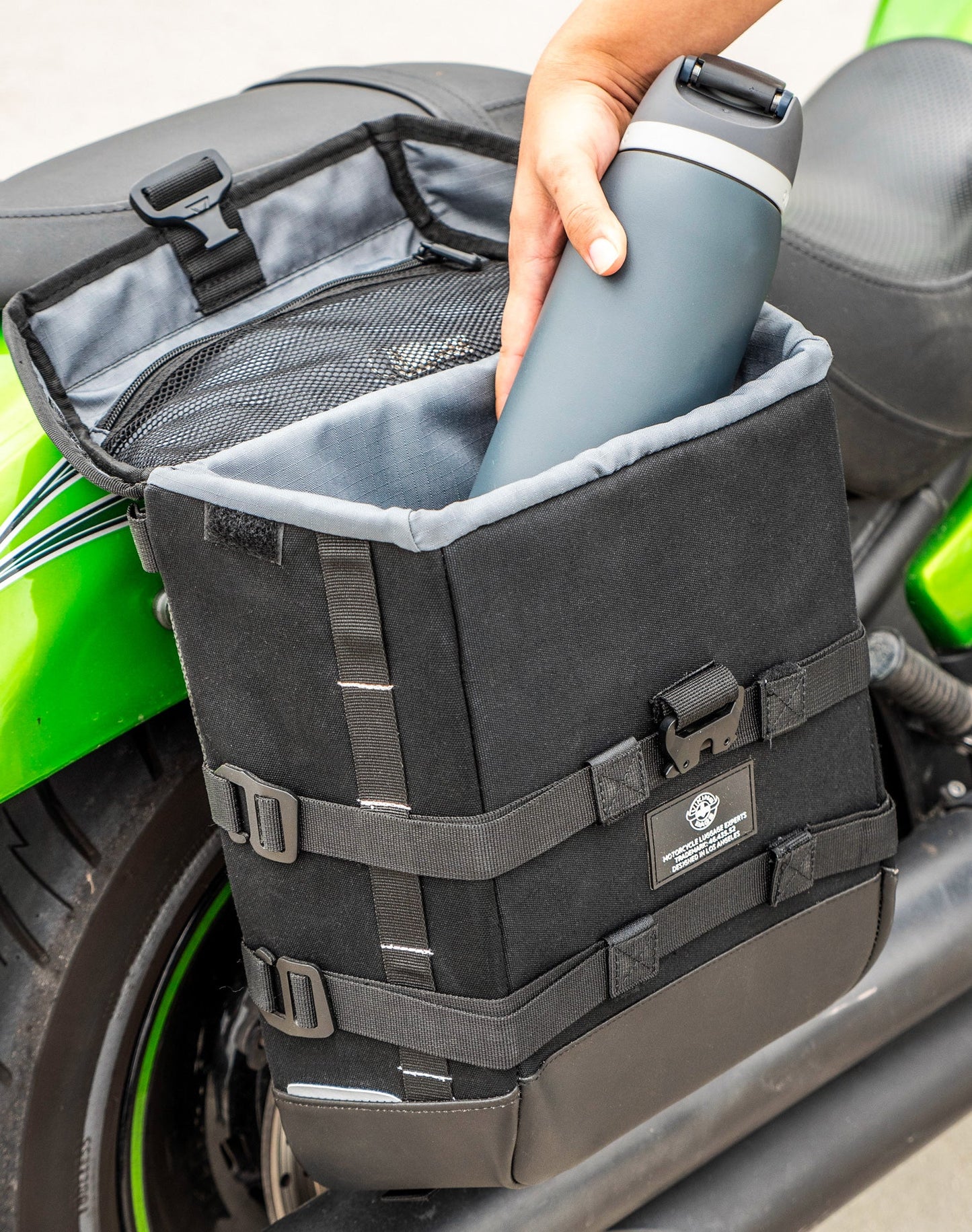 15L - Incognito Quick Mount Medium Kawasaki Vulcan 900 Custom VN900C Solo Alforja (Right Only)