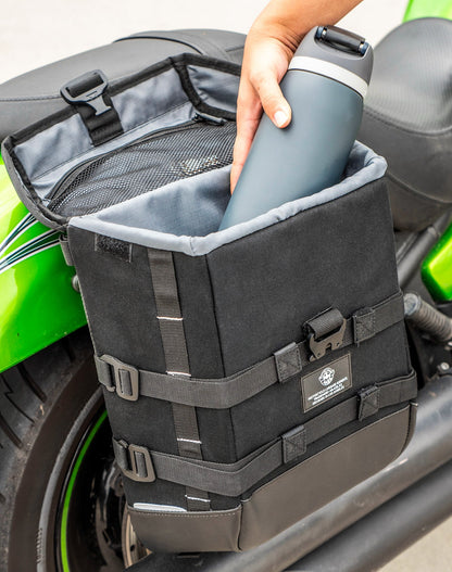 15L - Incognito Quick Mount Medium Kawasaki Vulcan 900 Custom VN900C Solo Alforja (Right Only)