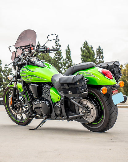 10L - Incognito Quick Mount Small Kawasaki Vulcan 900 Custom VN900C Solo Alforja (Left Only)