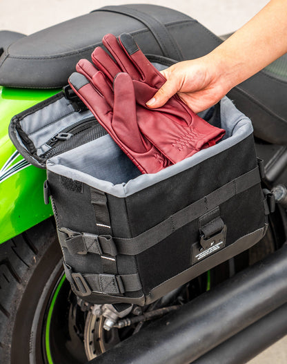 10L - Incognito Quick Mount Small Kawasaki Vulcan 900 Custom VN900C Solo Alforja (Right Only)