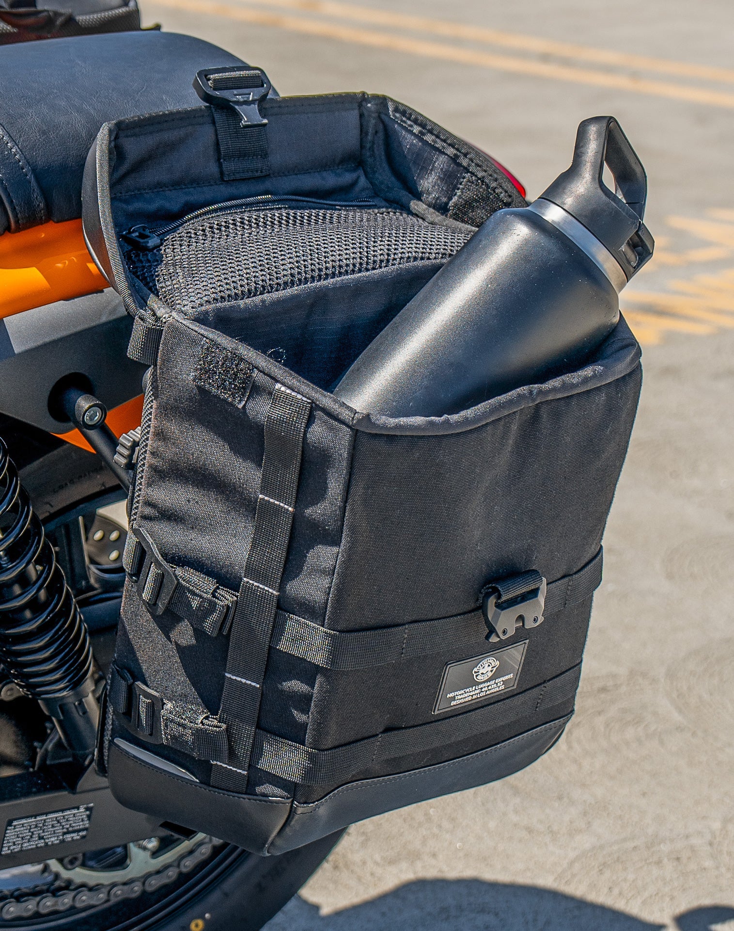 15L - Incognito Quick Mount Medium Kawasaki Eliminator 450 Solo Alforja (Left Only)