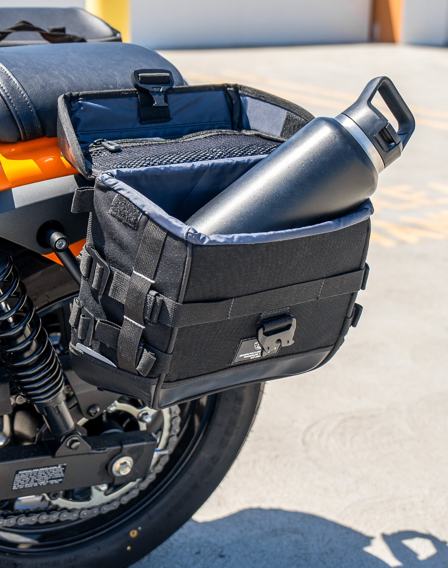10L - Incognito Quick Mount Small Kawasaki Eliminator 450 Solo Alforja (Left Only)
