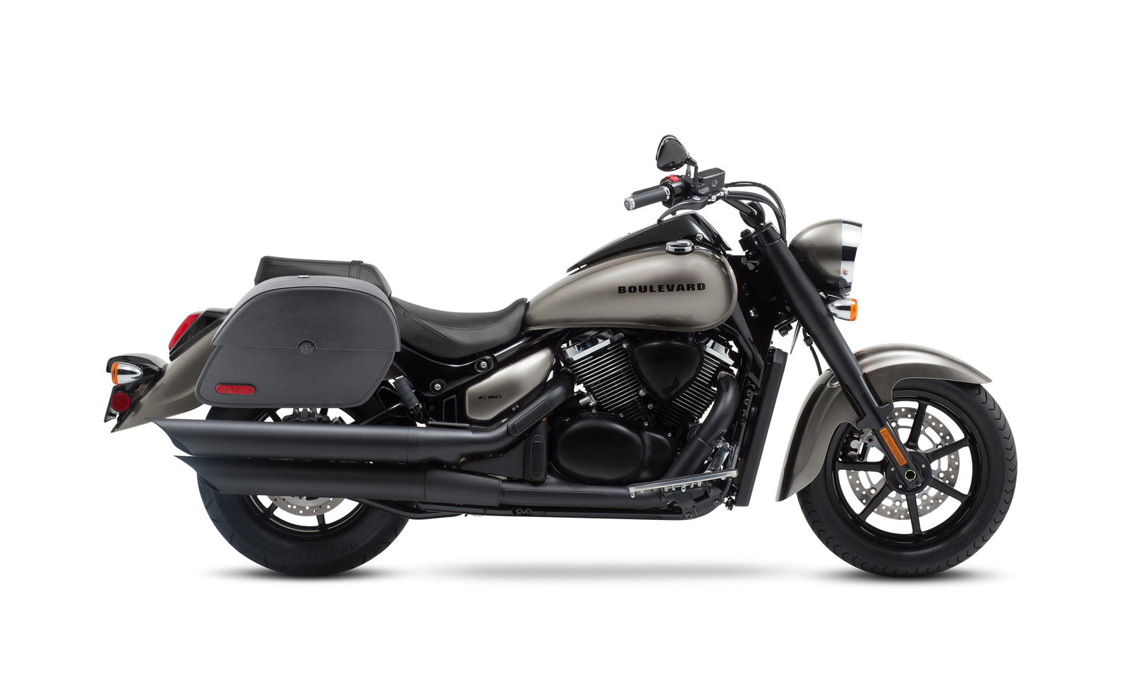 28L - Panzer Medium Hard Mount Suzuki Boulevard C90 VL1500 Motocicleta Alforjas