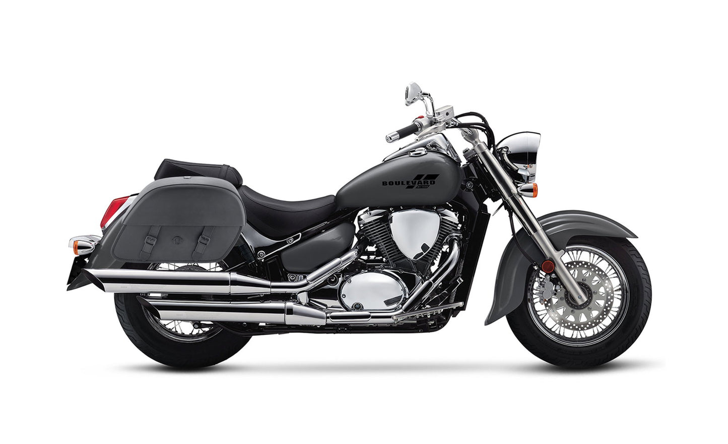 28L - Baelor Medium Hard Mount Suzuki Boulevard C50 VL800 Motocicleta Alforjas