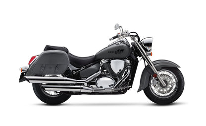 28L - Baelor Medium Hard Mount Suzuki Boulevard C50 VL800 Motocicleta Alforjas