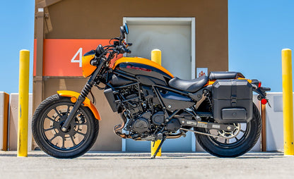 15L - Outlaw Quick Mount Medium Kawasaki Eliminator 450 Hard Solo Alforja (Left Only)