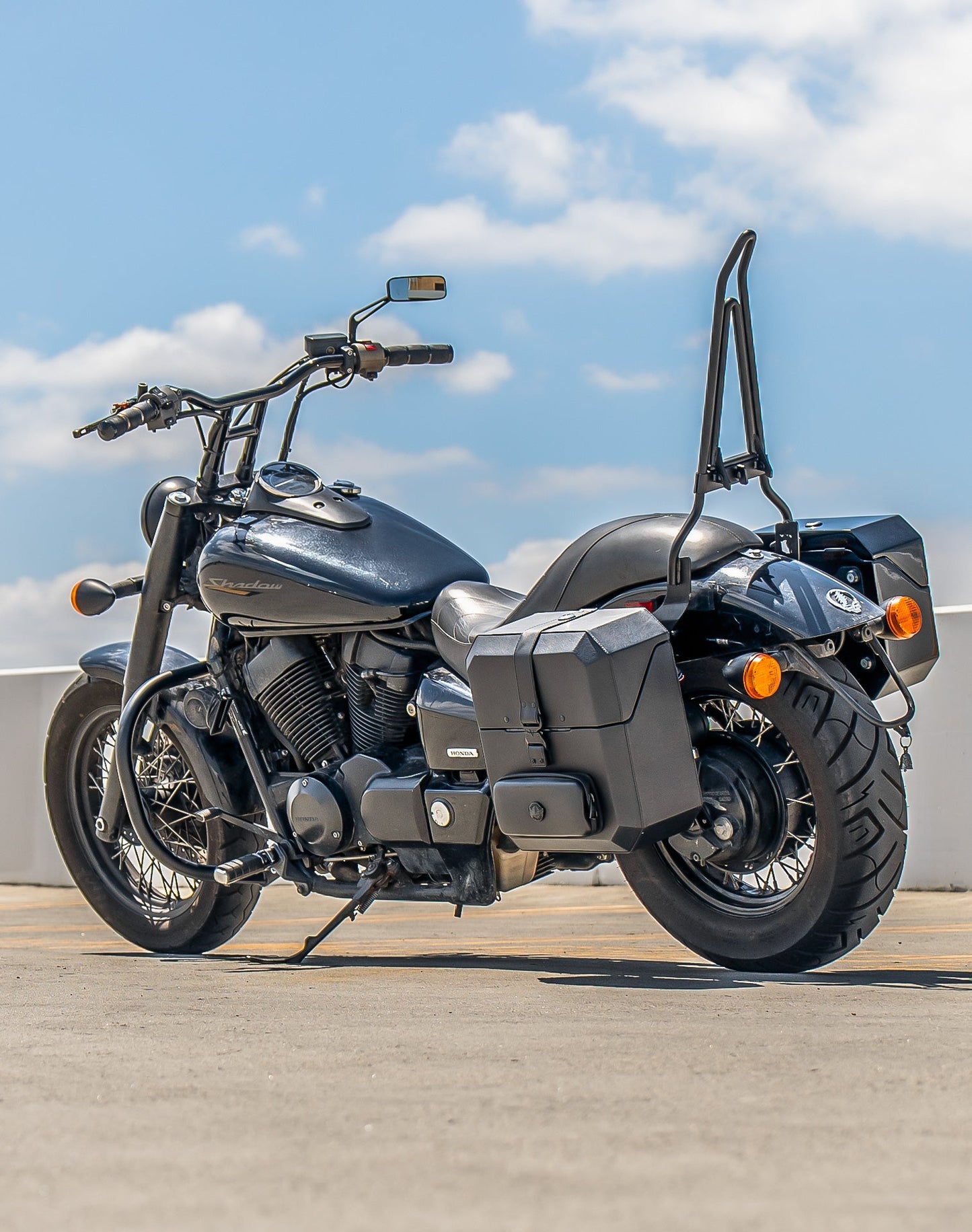 15L - Outlaw Quick Mount Medium Honda 750 Shadow Phantom Hard Solo Alforja (Left Only)