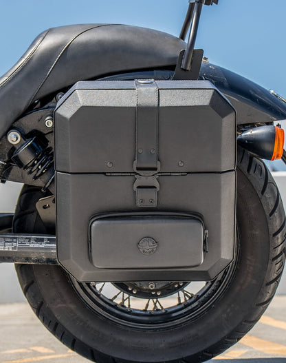 15L - Outlaw Quick Mount Medium Honda 750 Shadow Phantom Hard Solo Alforja (Left Only)