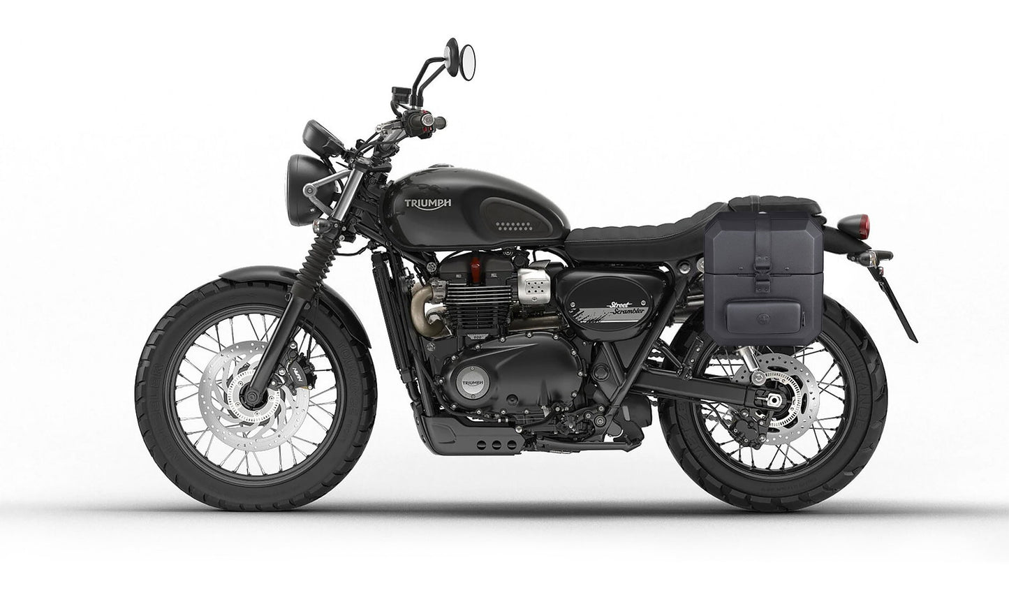 15L - Outlaw Quick Mount Medium Triumph Street Scrambler Hard Solo Alforja (Left Only)