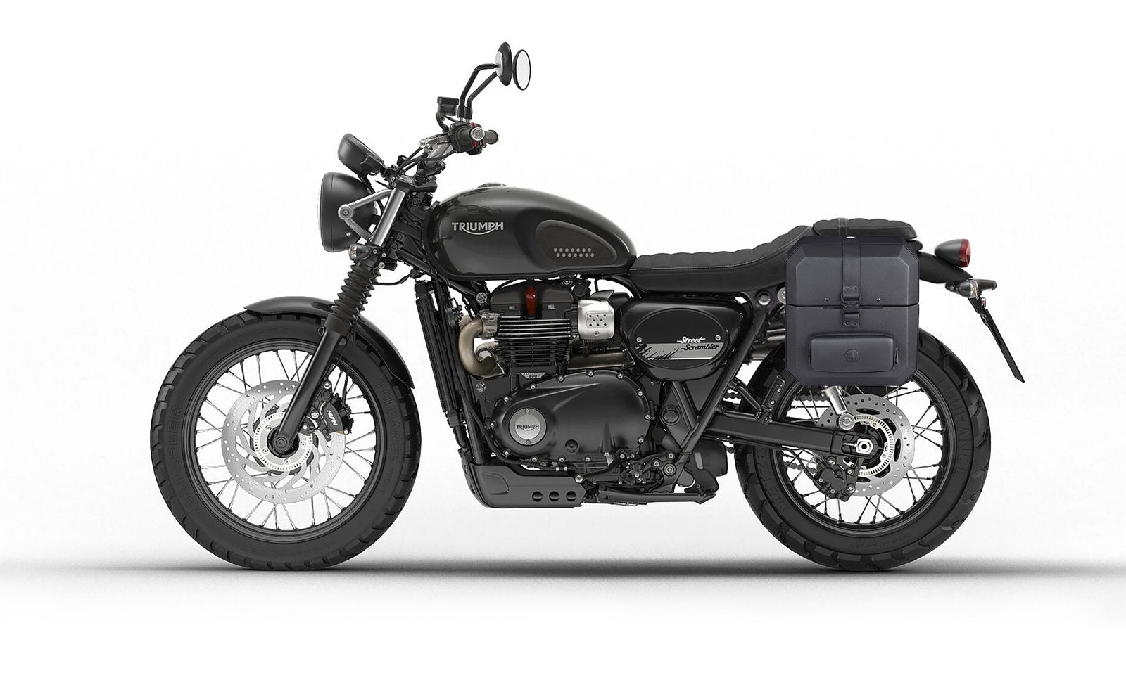 15L - Outlaw Quick Mount Medium Triumph Street Scrambler Hard Solo Alforja (Left Only)