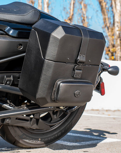 15L - Outlaw Quick Mount Medium Harley Sportster S (RH1250S) Hard Solo Alforja (Left Only)
