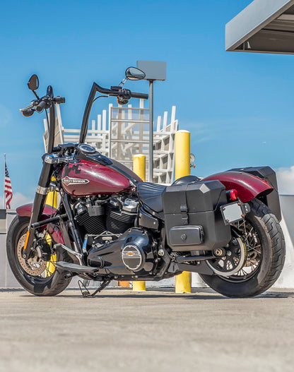 15L - Outlaw Quick Mount Medium Harley Softail Slim FLSL Hard Solo Alforja (Left Only)