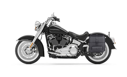 15L - Outlaw Quick Mount Medium Harley Softail Deluxe FLDE Hard Solo Alforja (Left Only)
