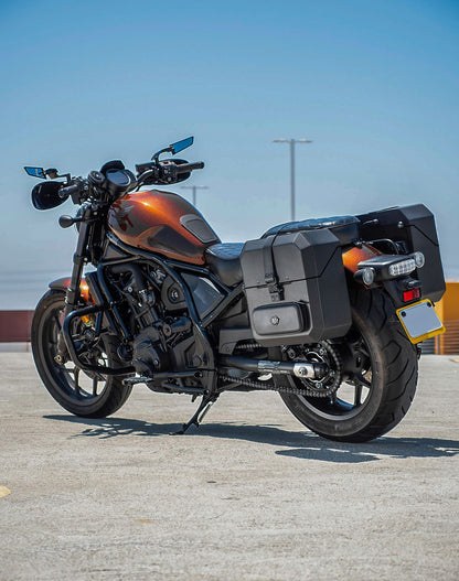 15L - Outlaw Quick Mount Medium Honda Rebel 1100 Hard Solo Alforja (Left Only)