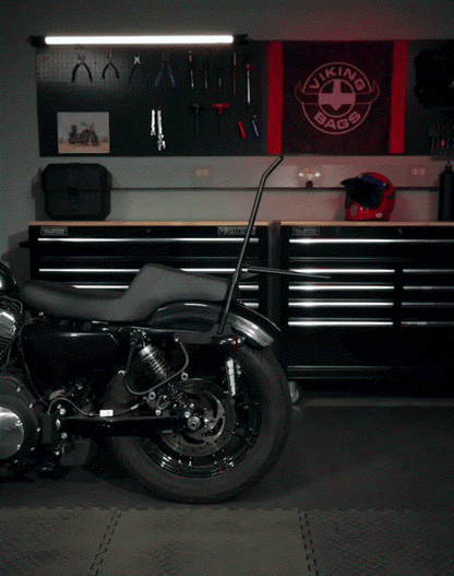 15L - Outlaw Quick Mount Medium Harley Sportster 883 Low XL883L Hard Solo Alforja (Left Only)