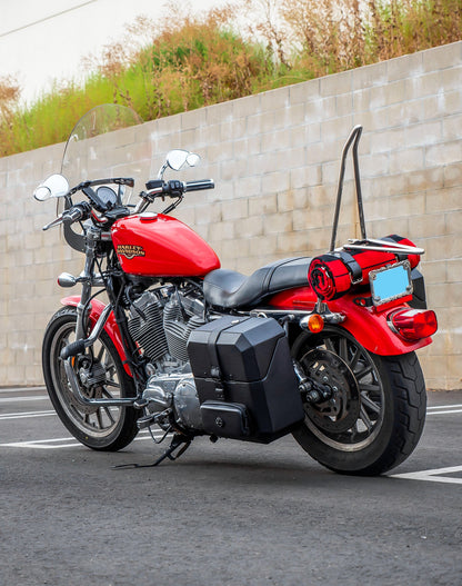 15L - Outlaw Quick Mount Medium Harley Sportster 883 Low XL883L Hard Solo Alforja (Left Only)