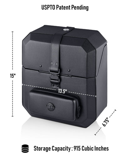 15L - Outlaw Quick Mount Medium Harley Sportster 883 Low XL883L Hard Solo Alforja (Left Only)