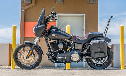 15L - Outlaw Quick Mount Medium Harley Dyna Street Bob FXDB Hard Solo Alforja (Left Only)