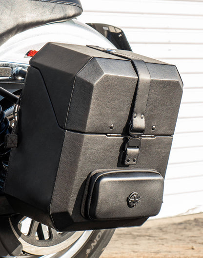 15L - Outlaw Quick Mount Medium Harley Dyna Low Rider FXDL Hard Solo Alforja (Left Only)