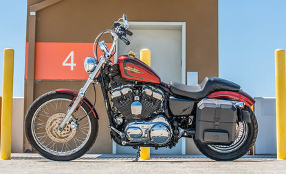 15L - Outlaw Quick Mount Medium Harley Sportster Seventy Two 72 XL1200V Hard Solo Alforja (Left Only)