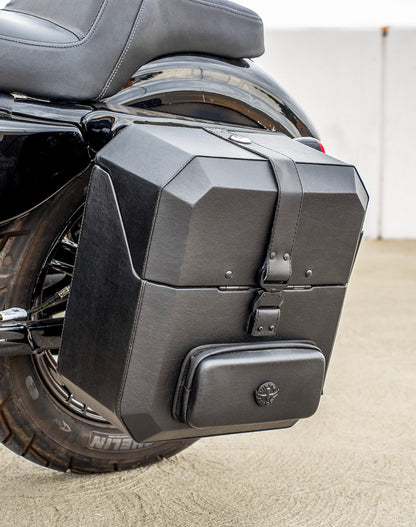 15L - Outlaw Quick Mount Medium Harley Sportster Forty Eight 48 XL1200X Hard Solo Alforja (Left Only)