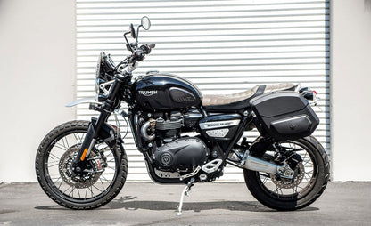 12L - Ironclad Quick Mount Medium Triumph Scrambler 1200 Hard Solo Alforja (Left Only)