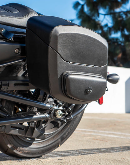 12L - Ironclad Quick Mount Medium Harley Sportster S (RH1250S) Hard Solo Alforja (Left Only)