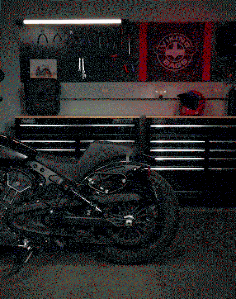 12L - Ironclad Quick Mount Medium Harley Softail Sport Glide Hard Solo Alforja (Left Only)