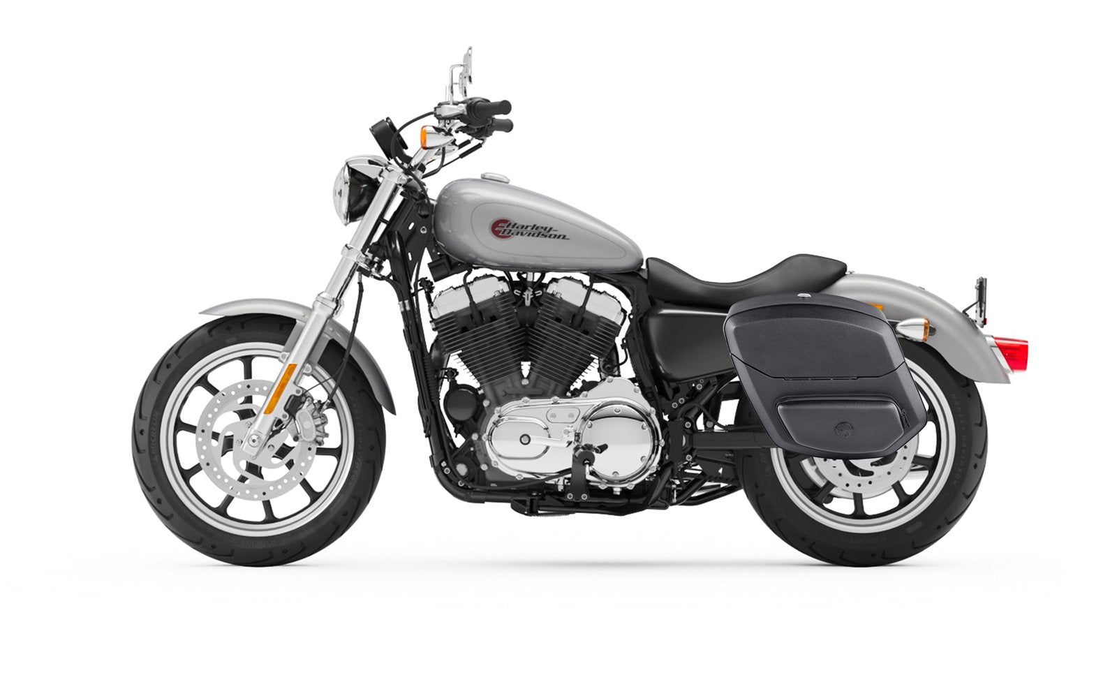 12L - Ironclad Quick Mount Medium Harley Sportster Superlow XL883L Hard Solo Alforja (Left Only)