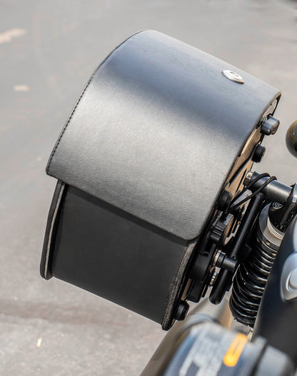28L - Panzer Medium Quick Mount Leather Alforjas para Harley Sportster 883 Iron XL883N