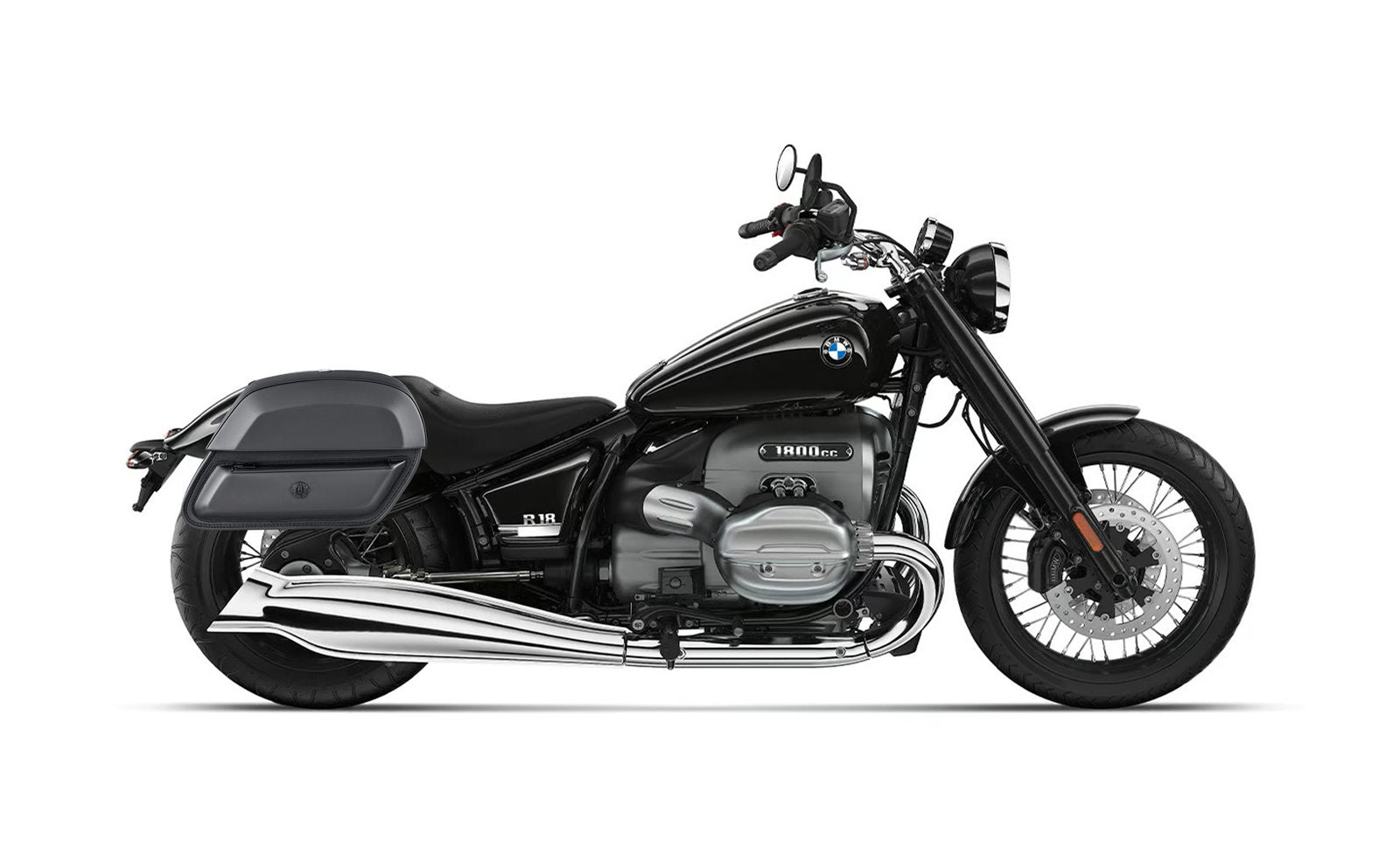 28L - Pantheon Medium Hard Mount BMW R18 Leather Motocicleta Alforjas
