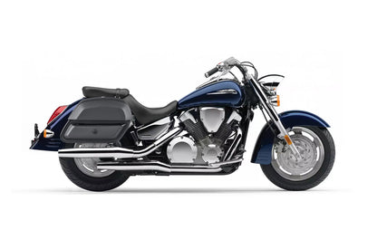 28L - Pantheon Medium Hard Mount Honda VTX 1300 R Retro Leather Motocicleta Alforjas