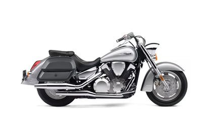 28L - Pantheon Medium Hard Mount Honda VTX 1300 S Leather Motocicleta Alforjas