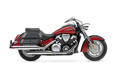 28L - Pantheon Medium Hard Mount Honda VTX 1800 R (Retro) Leather Motocicleta Alforjas