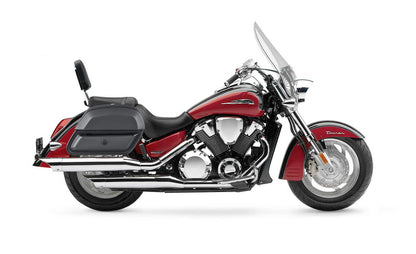 28L - Pantheon Medium Hard Mount Honda VTX 1800 T Tourer Leather Motocicleta Alforjas
