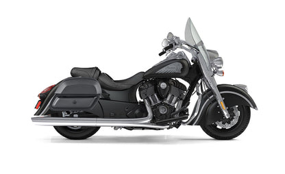 28L - Pantheon Medium Hard Mount Indian Springfield Leather Motocicleta Alforjas