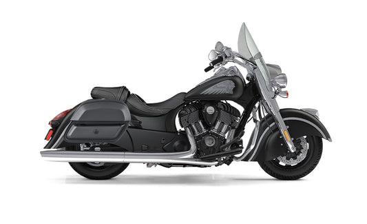 28L - Pantheon Medium Hard Mount Indian Springfield Leather Motocicleta Alforjas