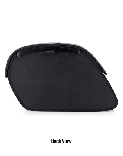 28L - Pantheon Medium Hard Mount Kawasaki Vulcan 750 VN750 Leather Motocicleta Alforjas