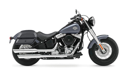 28L - Pantheon Medium Hard Mount Leather Alforjas para Harley Softail Slim FLS