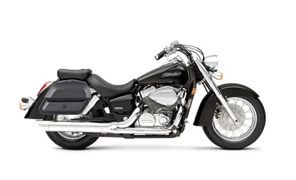 28L - Pantheon Medium Hard Mount Honda Shadow 750 Aero Leather Alforjas
