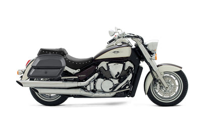 28L - Pantheon Medium Hard Mount Suzuki Boulevard C109 Leather Motocicleta Alforjas