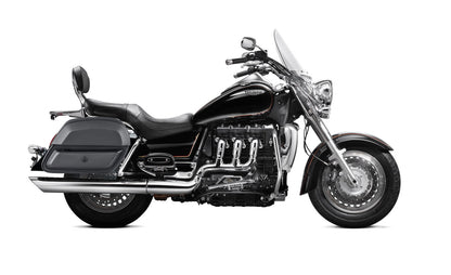 28L - Pantheon Medium Hard Mount Triumph Rocket III Touring Leather Motocicleta Alforjas