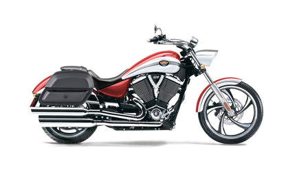 28L - Pantheon Medium Hard Mount Victory Vegas Leather Motocicleta Alforjas